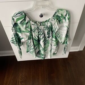 World Market Tropical Print Top 🌴